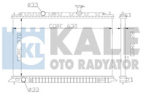 Радиатор (охлаждение двигателя) KALE OTO RADYATOR 359100