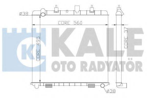 Радиатор (охлаждение двигателя) KALE OTO RADYATOR 359300