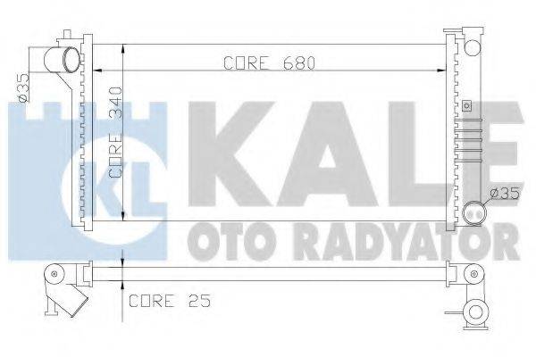 Радиатор (охлаждение двигателя) KALE OTO RADYATOR 359600