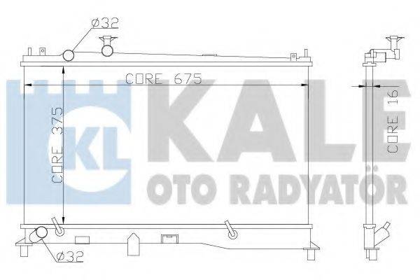 Радиатор (охлаждение двигателя) KALE OTO RADYATOR 360000