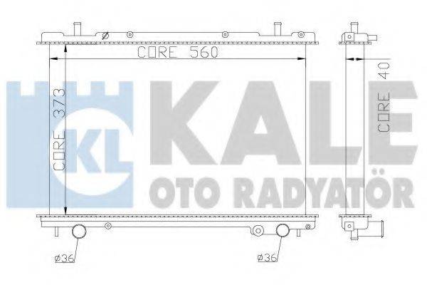 Радиатор (охлаждение двигателя) KALE OTO RADYATOR 368400