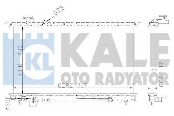 Радиатор (охлаждение двигателя) KALE OTO RADYATOR 369300