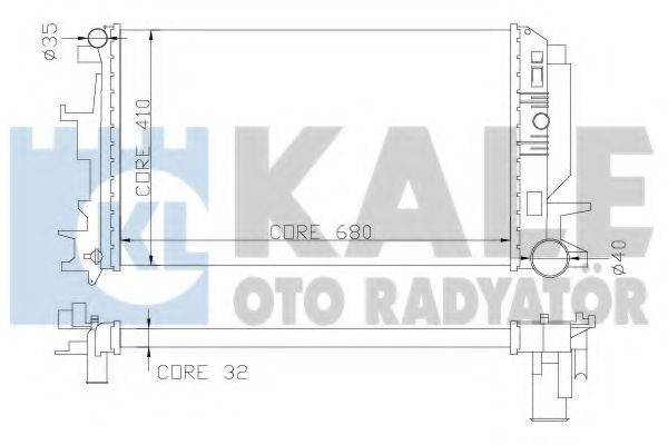 Радиатор (охлаждение двигателя) KALE OTO RADYATOR 373900
