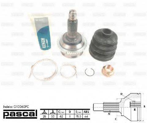 PASCAL G13060PC Шарнирный комплект (ШРУС с пыльником)