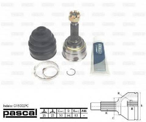 Шарнирный комплект (ШРУС с пыльником) PASCAL G15002PC