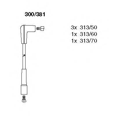 BREMI 300381 Провода зажигания