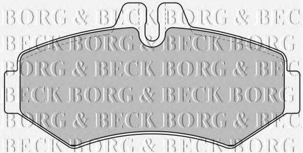 Колодки тормозные BORG & BECK BBP1667