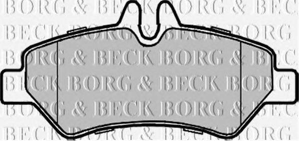 Колодки тормозные BORG & BECK BBP1975