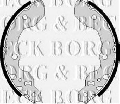 Колодки (барабанный тормоз) BORG & BECK BBS6048