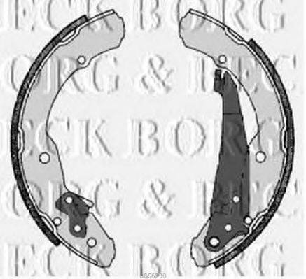Колодки (барабанный тормоз) BORG & BECK BBS6230
