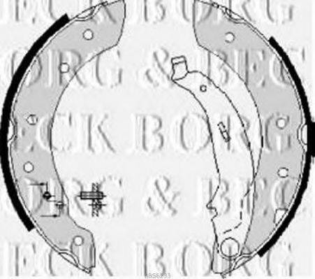 Колодки (барабанный тормоз) BORG & BECK BBS6233