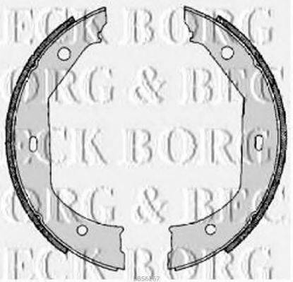 Колодки (барабанный тормоз) BORG & BECK BBS6267