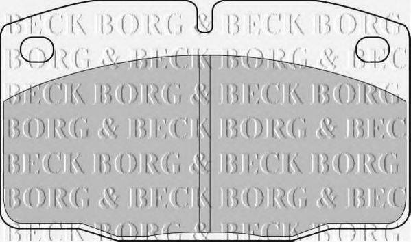 Колодки тормозные BORG & BECK BBP1117