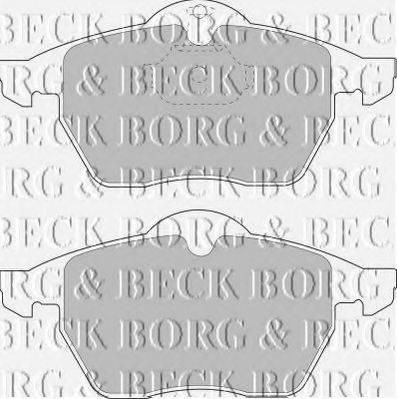 Колодки тормозные BORG & BECK BBP1444