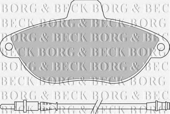 Колодки тормозные BORG & BECK BBP1461