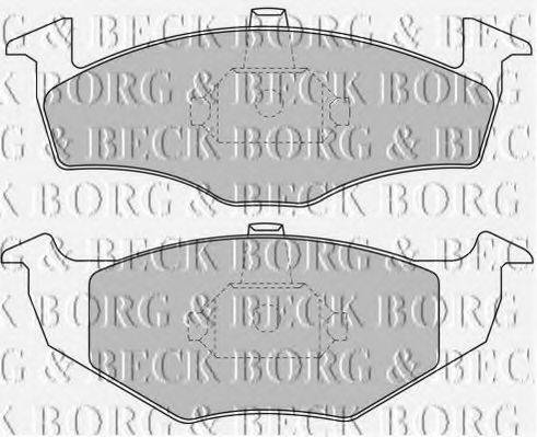 Колодки тормозные BORG & BECK BBP1471
