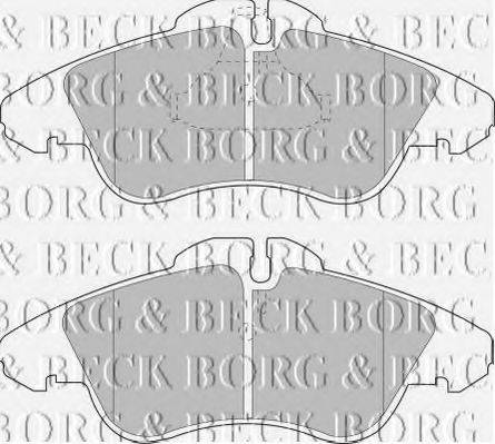Колодки тормозные BORG & BECK BBP1588