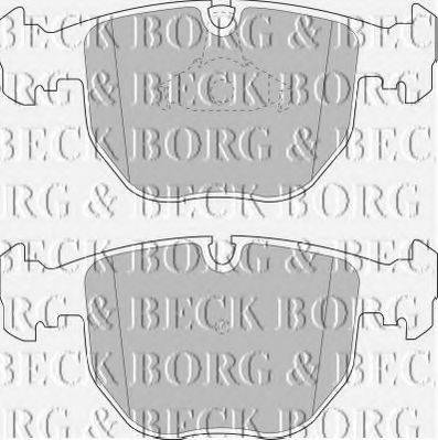 Колодки тормозные BORG & BECK BBP1595