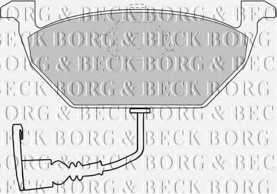 BORG & BECK BBP1617 Колодки тормозные