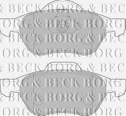 Колодки тормозные BORG & BECK BBP1806