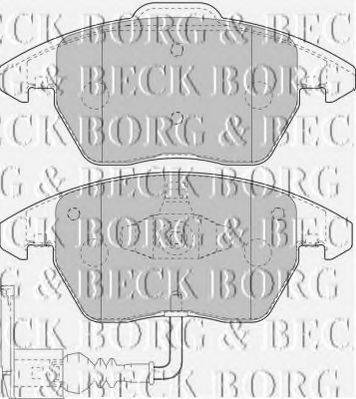 Колодки тормозные BORG & BECK BBP1876