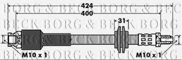 BORG & BECK BBH7426 Шланг тормозной