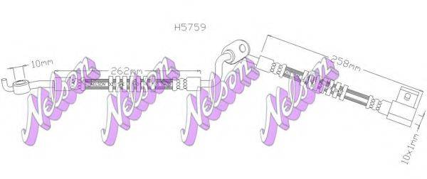 BROVEX-NELSON H5759 Шланг тормозной