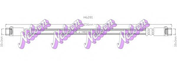 BROVEX-NELSON H6281 Шланг тормозной