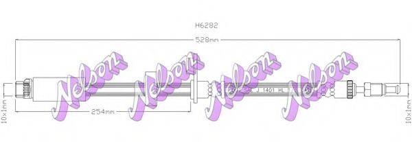 BROVEX-NELSON H6282 Шланг тормозной