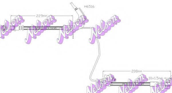 BROVEX-NELSON H6516 Шланг тормозной
