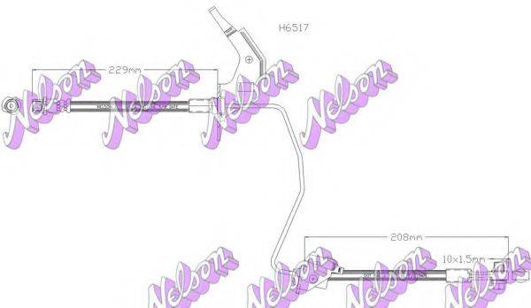 BROVEX-NELSON H6517 Шланг тормозной