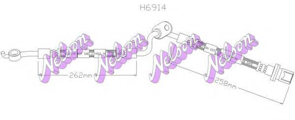 BROVEX-NELSON H6914 Шланг тормозной