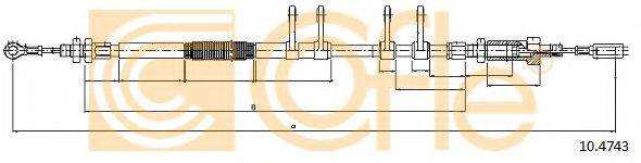 Трос, стояночная тормозная система COFLE 10.4743