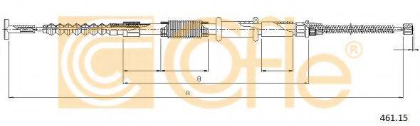 Трос, стояночная тормозная система COFLE 461.15