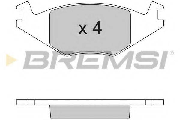 Колодки тормозные BREMSI BP2262