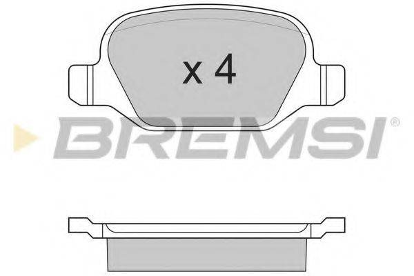 BREMSI BP2890 Колодки тормозные