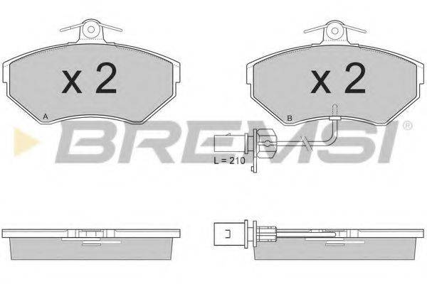 Колодки тормозные BREMSI BP2935