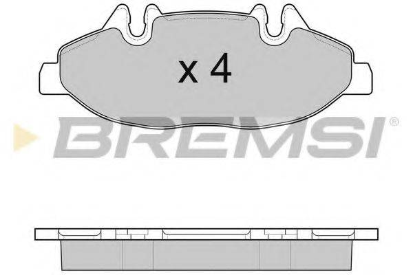 Колодки тормозные BREMSI BP3100