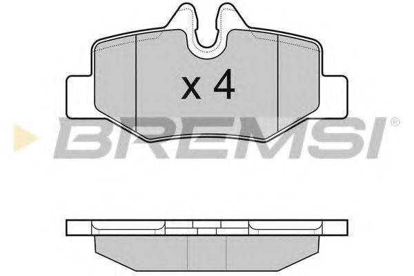 Колодки тормозные BREMSI BP3101