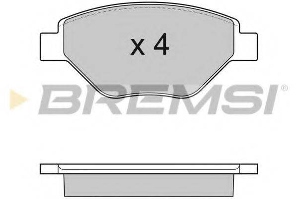 Колодки тормозные BREMSI BP3113