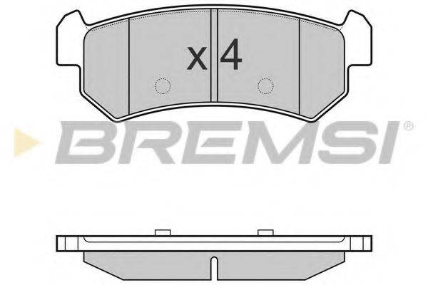 Колодки тормозные BREMSI BP3148