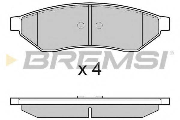 Колодки тормозные BREMSI BP3162