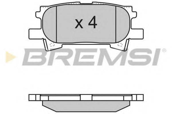 Колодки тормозные BREMSI BP3169