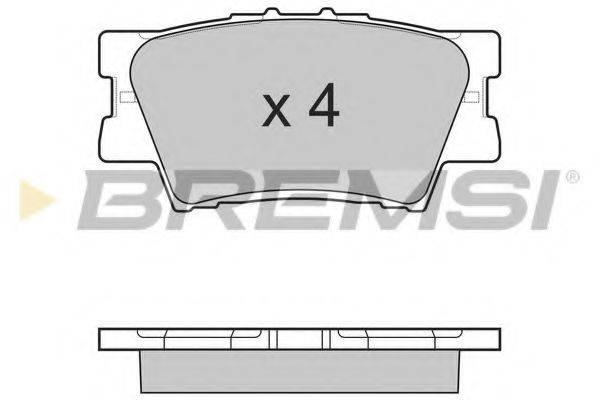 Колодки тормозные BREMSI BP3252