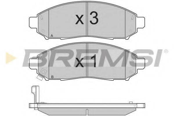 Колодки тормозные BREMSI BP3256