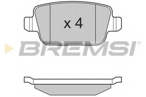 Колодки тормозные BREMSI BP3300