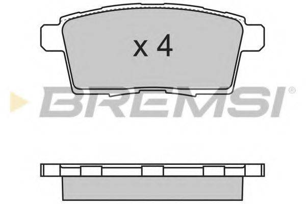 Колодки тормозные BREMSI BP3333