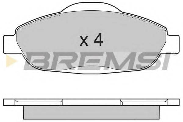 Колодки тормозные BREMSI BP3364