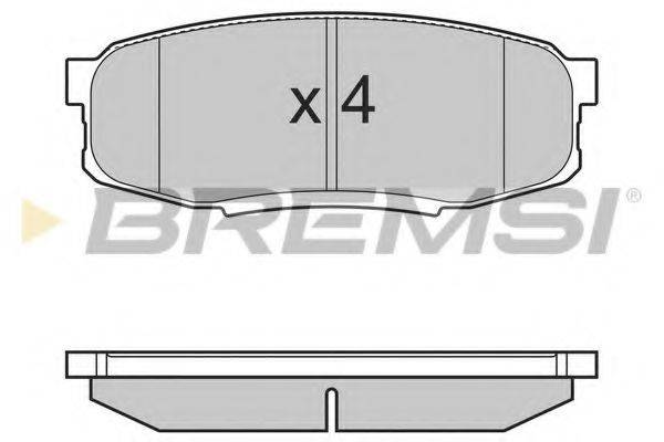 Колодки тормозные BREMSI BP3382
