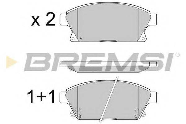 Колодки тормозные BREMSI BP3405